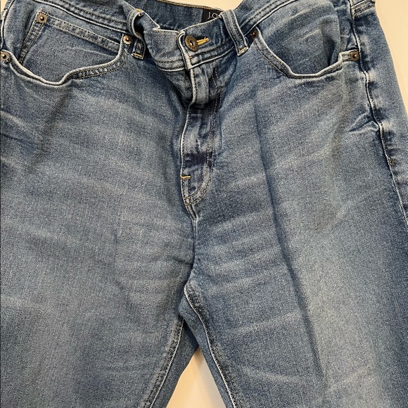 J. Crew The Sutton Men's Distressed Denim Jeans Size 34/34 Straight Leg Jeans.